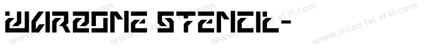 Warzone Stencil字体转换